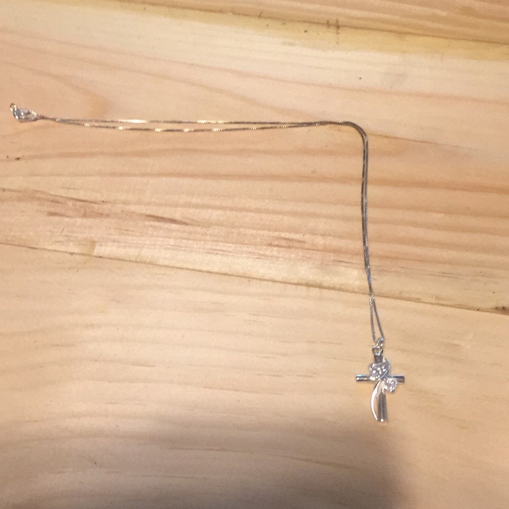 Italian Silver 925 cross necklace