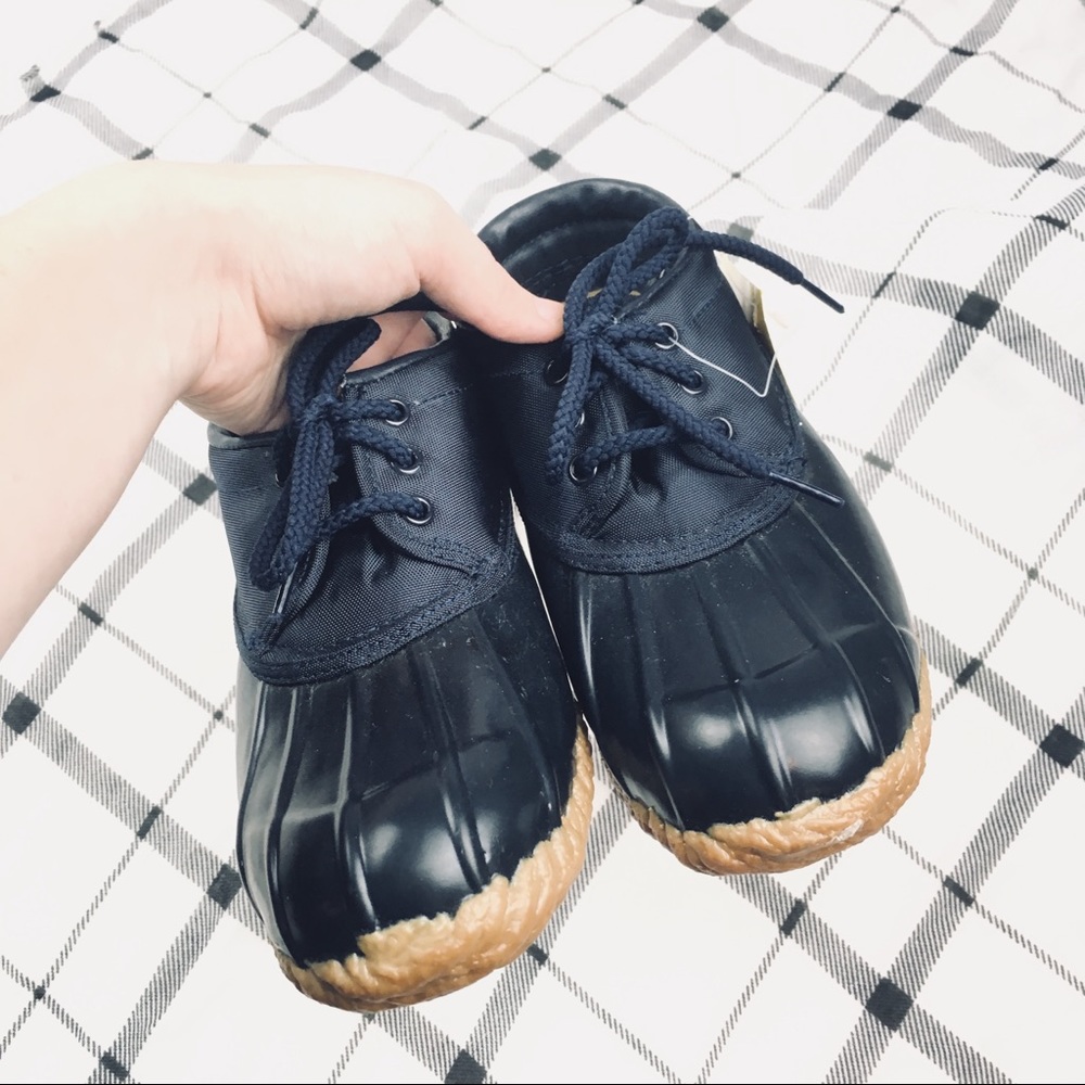 Herman Survivors blue moc duck boots