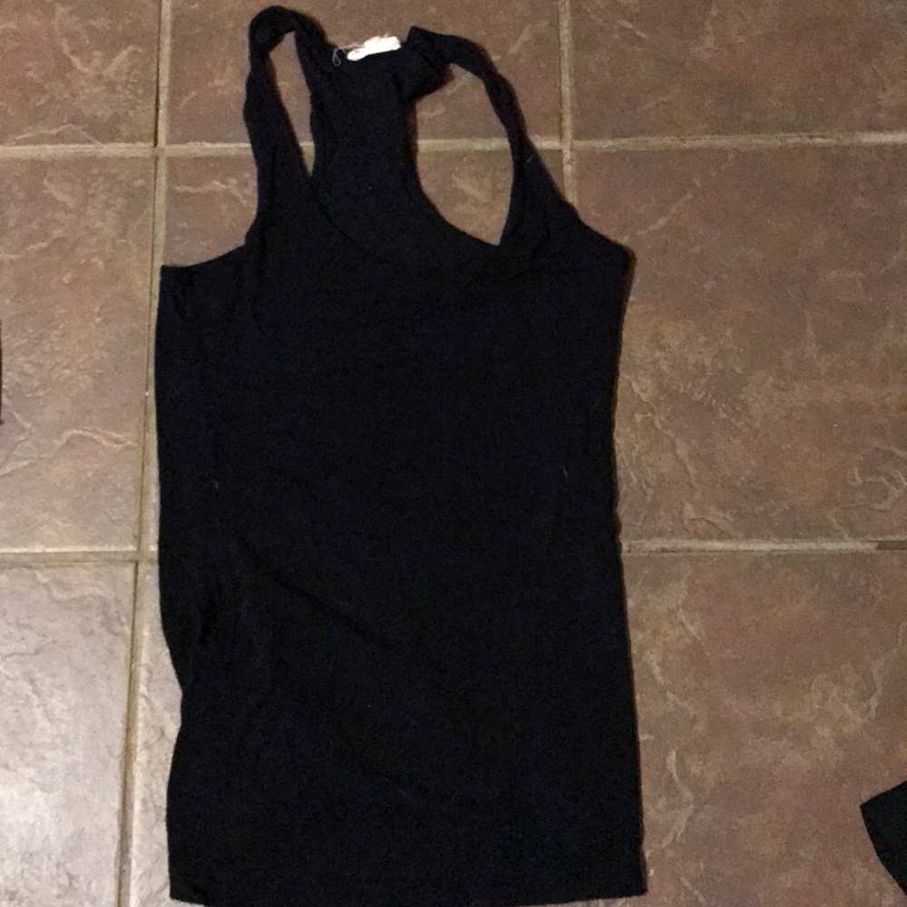 Black racerback tank