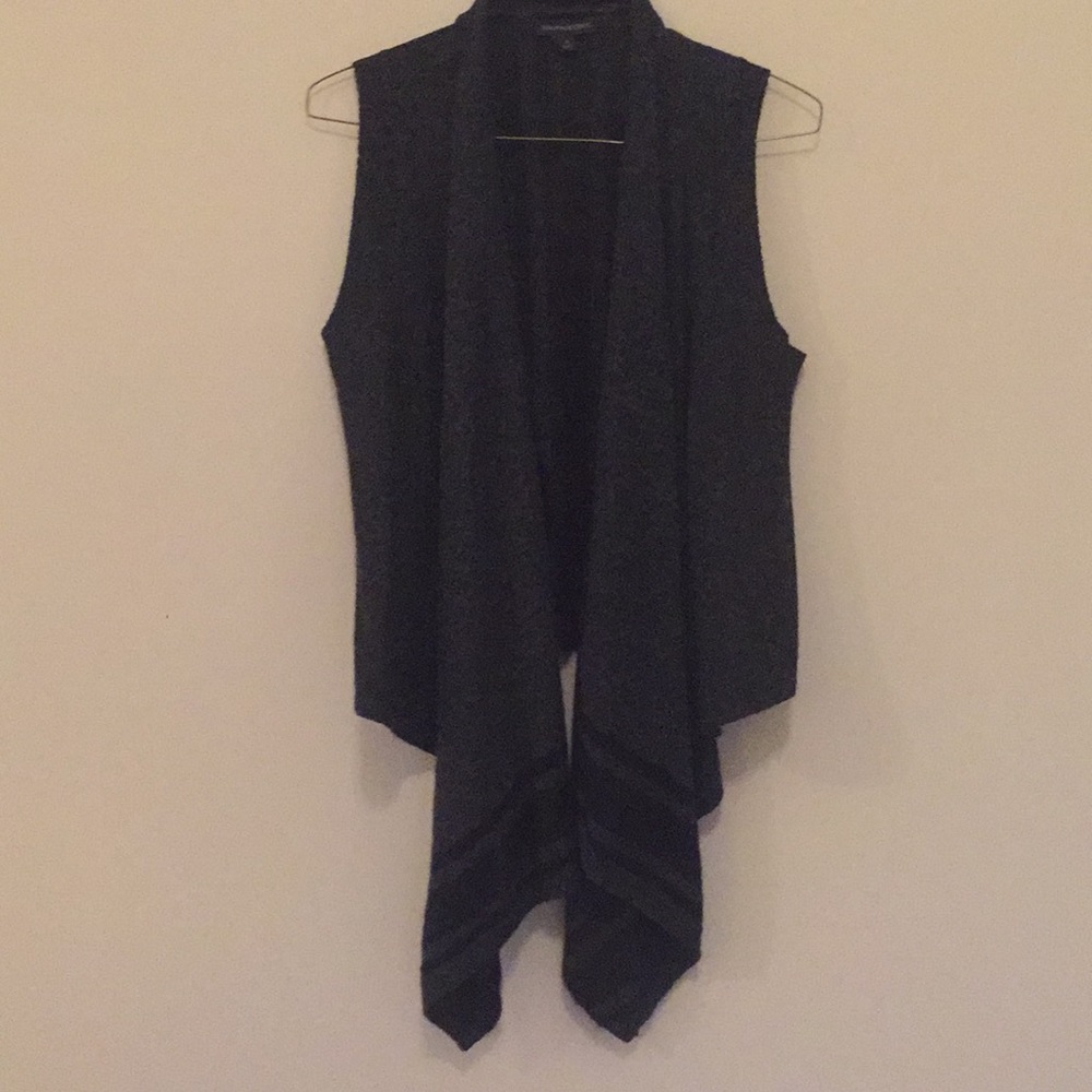 Banana Republic charcoal gray and black shrug