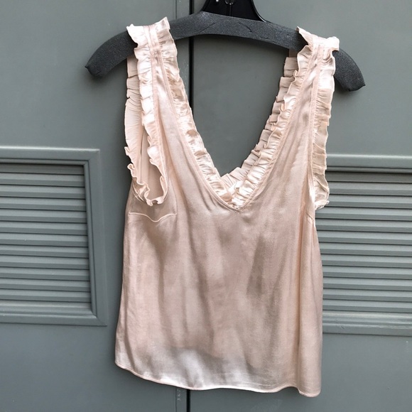 Blush Silk Tank (Size 2) - Picture 1 of 3