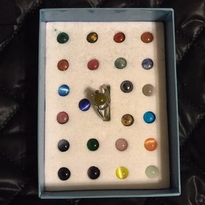 ring set w color changing stones