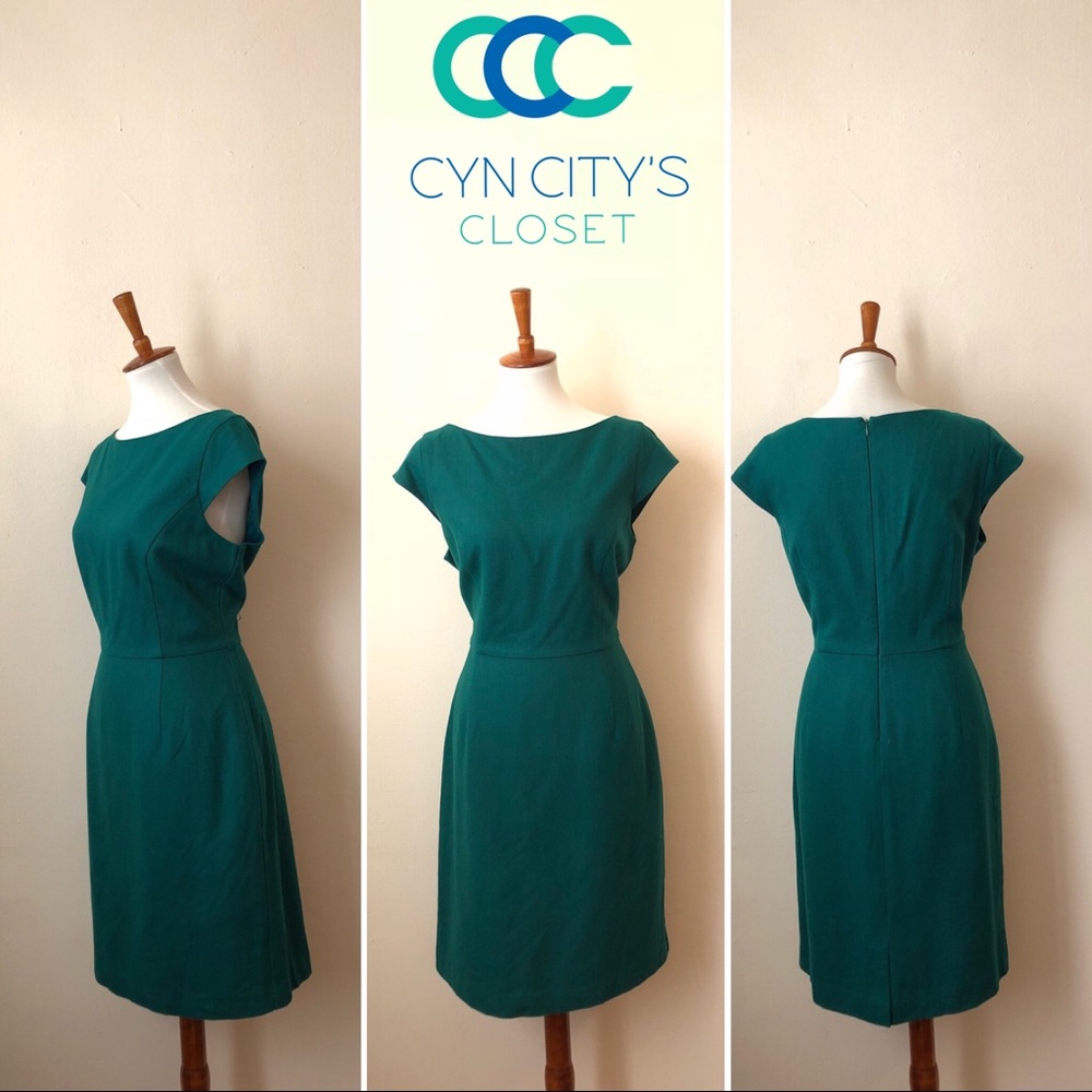 NWOT Pim + Larkin Wool-like Green Dress