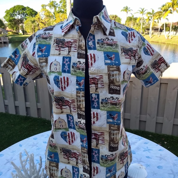 DO YOU LOVE HORSES? Bit & Bridle USA Small SS Top - Picture 3 of 8