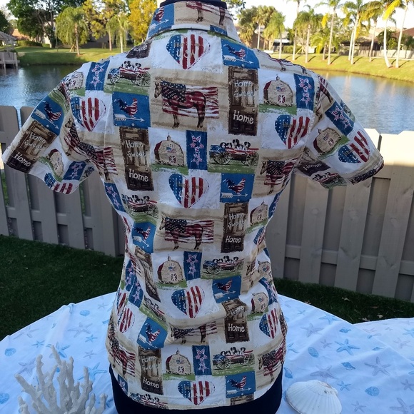 DO YOU LOVE HORSES? Bit & Bridle USA Small SS Top - Picture 2 of 8