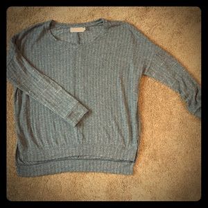 Super soft high low Blue/Grey sweater. Size S