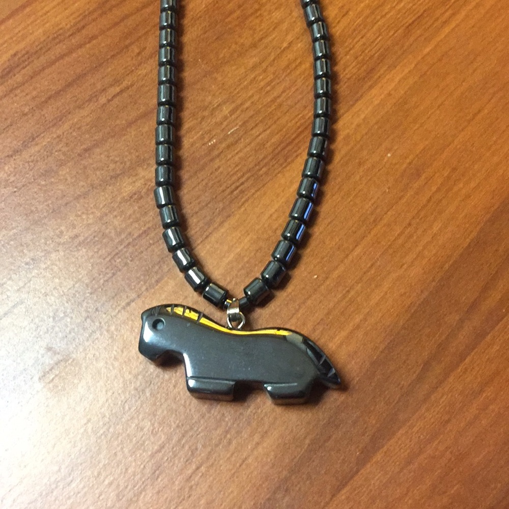 Native American Horse Idol Necklace