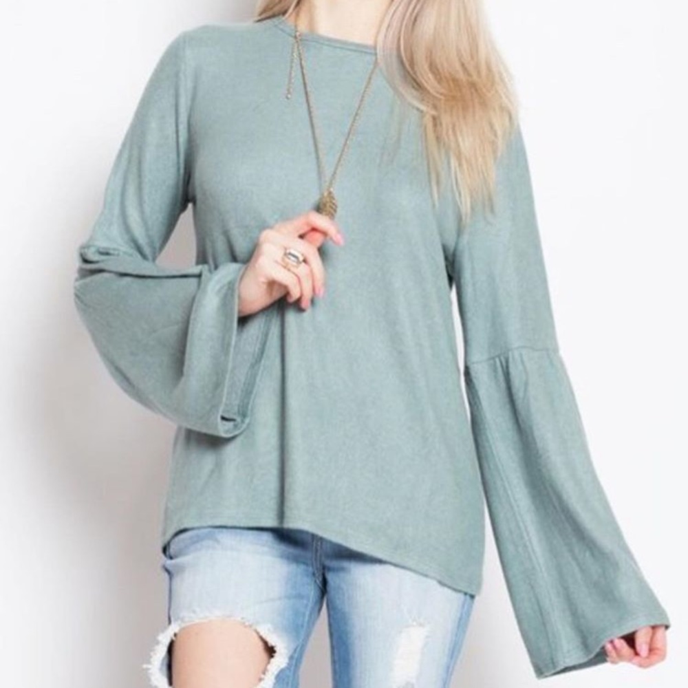 NWT Cute ruffled long sleeve Top