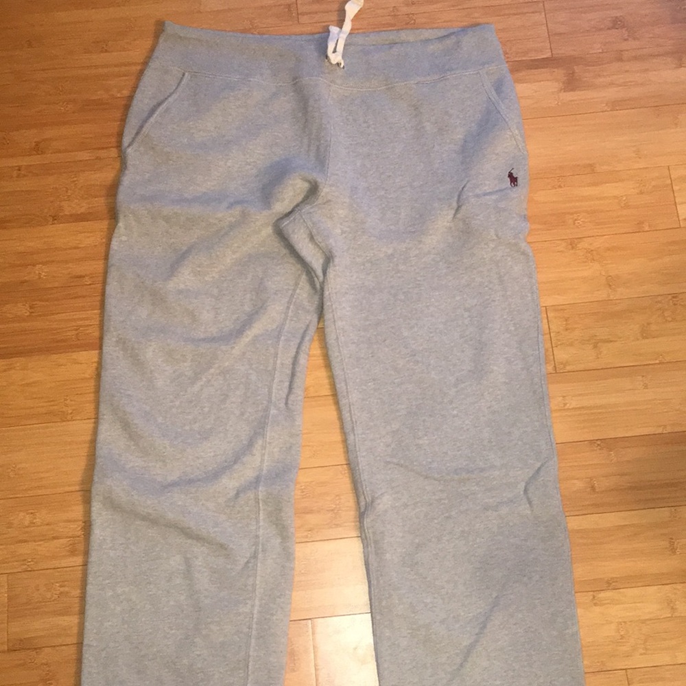 Grey polo by Ralph Lauren pants