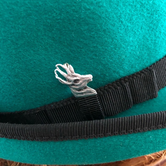 Vintage Teal Wool Hat - Picture 4 of 7