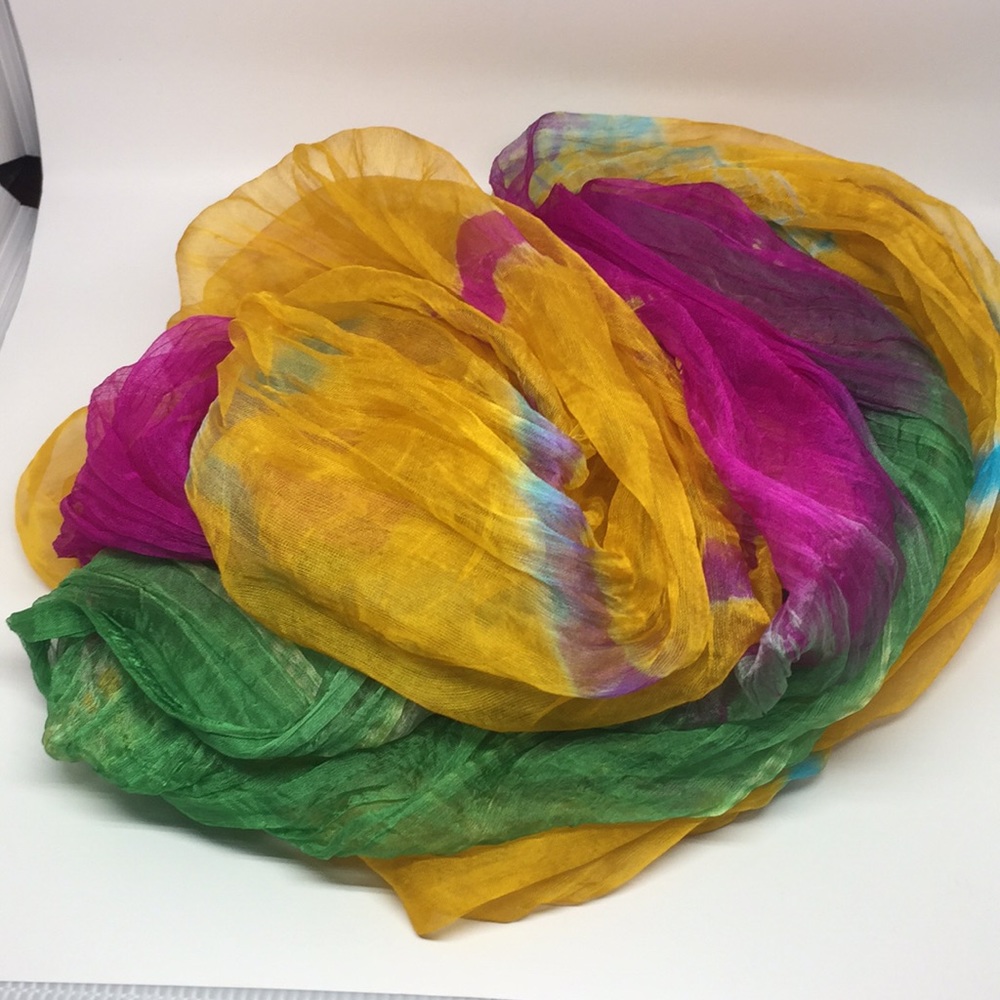 Sheer Scarf with beading