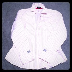 Express essential stretch button down shirt