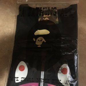 Bape purple shark tee