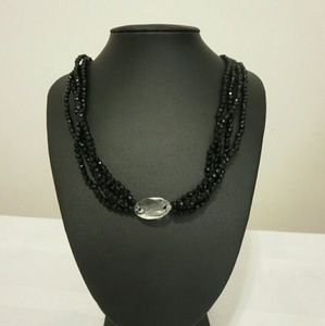 Handmade Black Shimmery Necklace