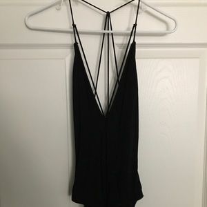 Black, Strappy Bodysuit