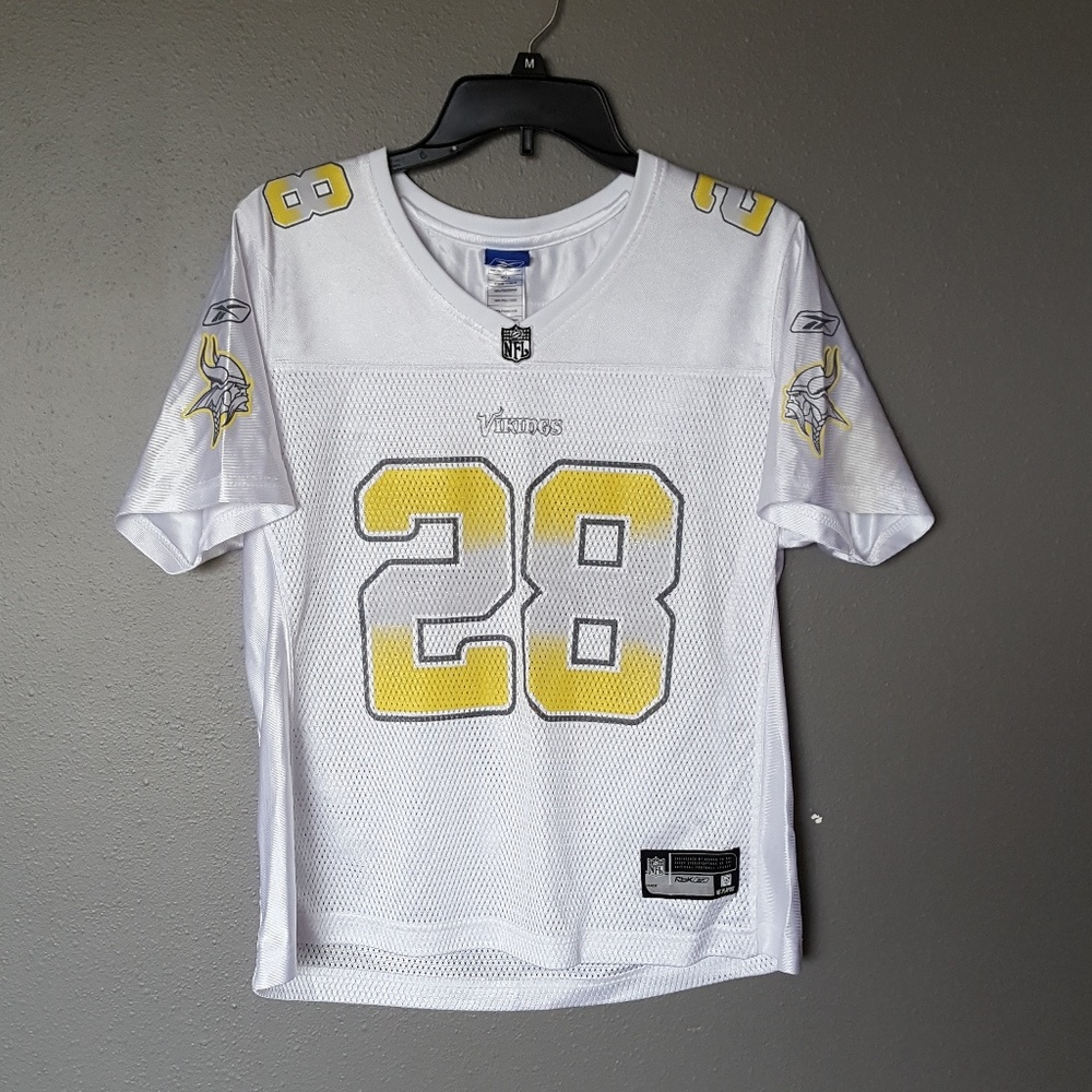 《NFL》Vikings Peterson Glitter Jersey•White•28