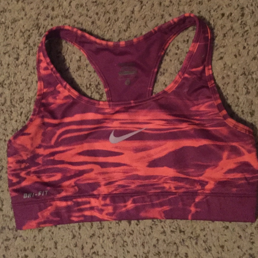 Nike Pro Sports Bra (pink and purple)