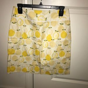 Brooks Brothers lemon/lime pencil skirt