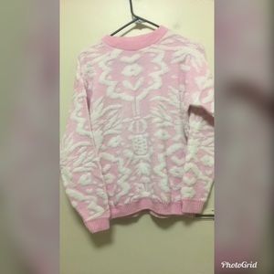 Winter Pink Vintage Sweater
