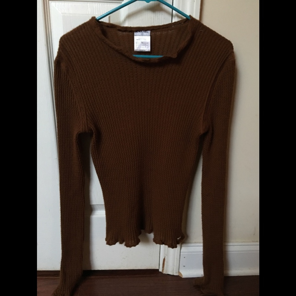 Chanel brown sweater