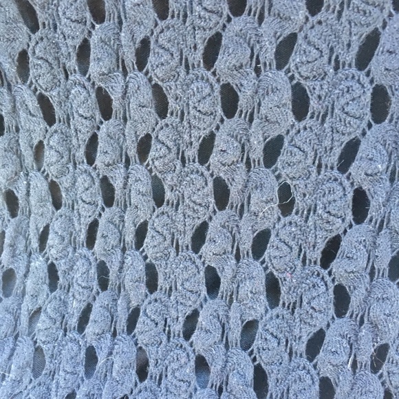 Black crochet above knee dress - Picture 5 of 5