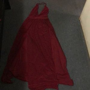 Burgundy long dress