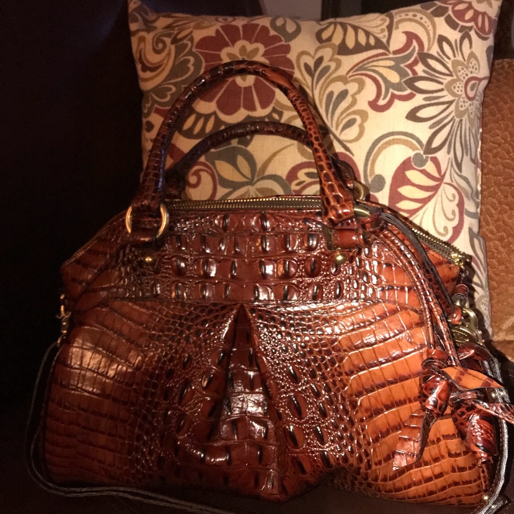 Brahmin Pecan Louise Rose Handbag