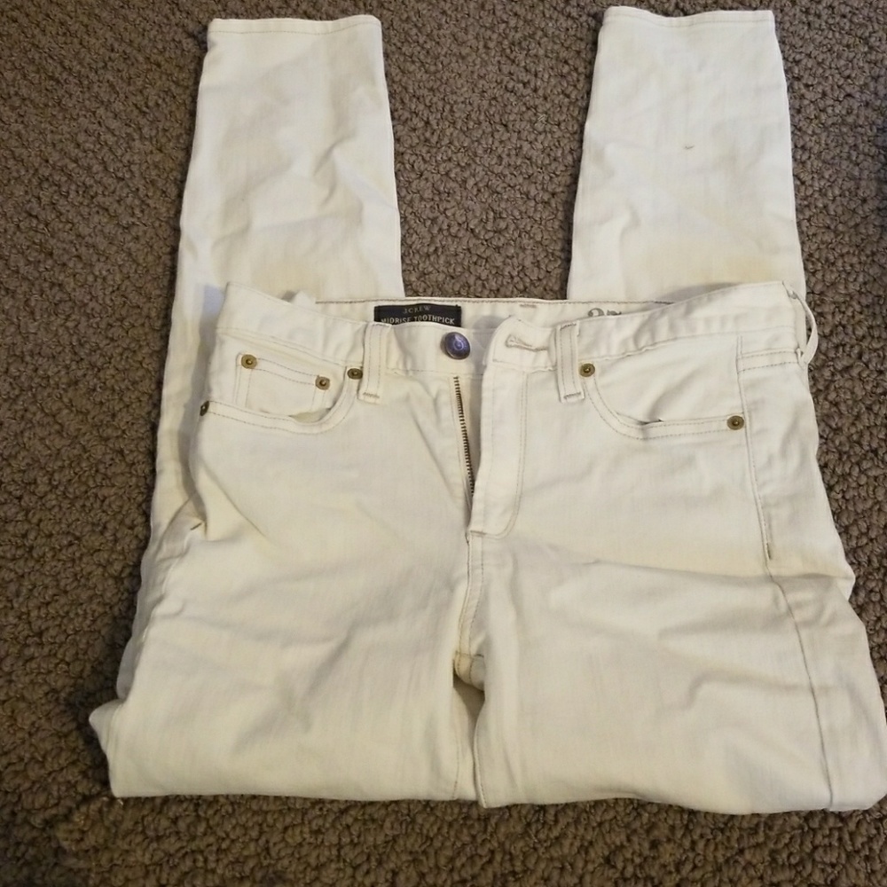 J crew midrise toothpick jeans