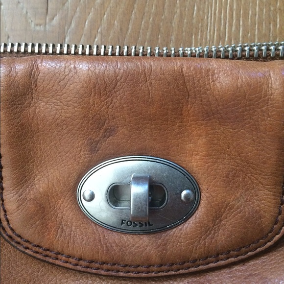 Real leather Fossil satchel bag - Picture 2 of 5