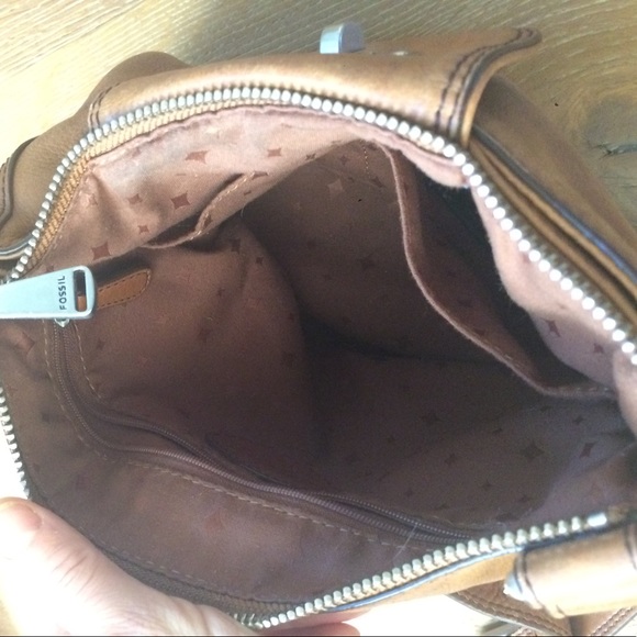 Real leather Fossil satchel bag - Picture 4 of 5