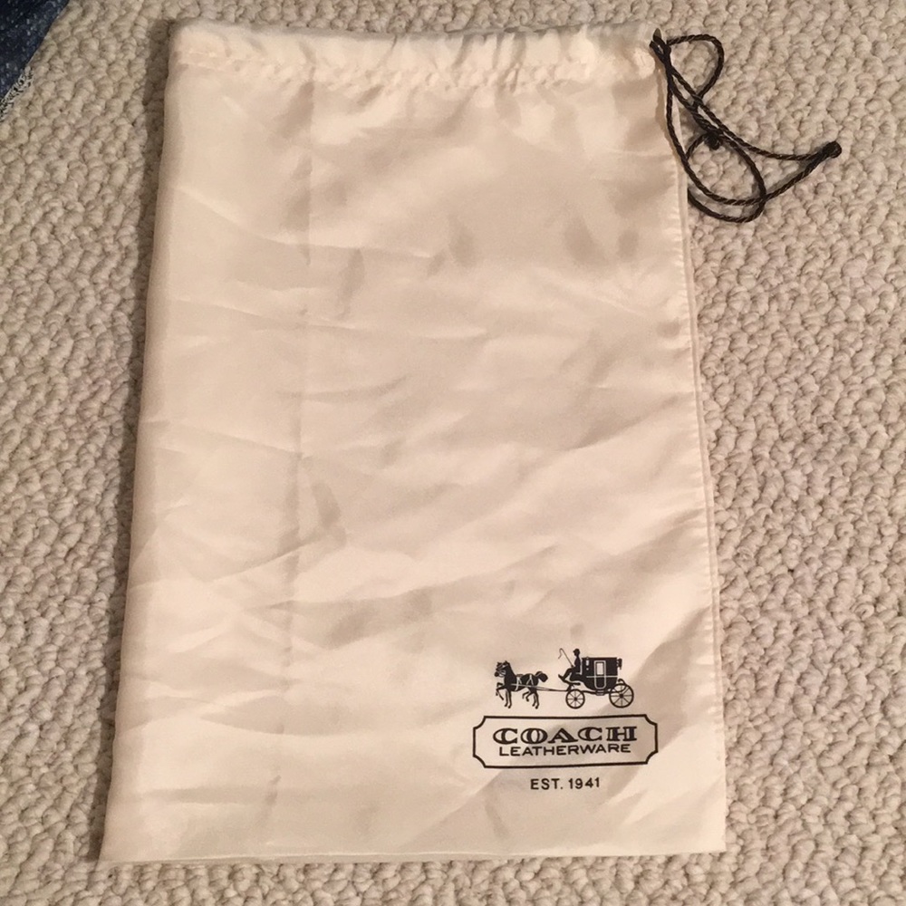 Silk coach carrier bag