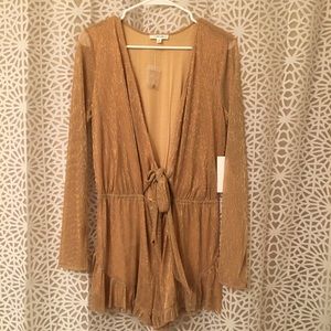 NWT Cotton Candy LA gold romper