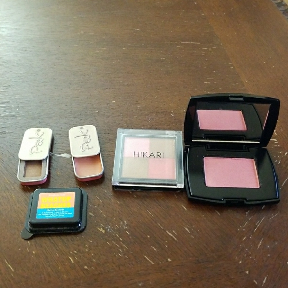 Blush, bronzer, and shadow lot
