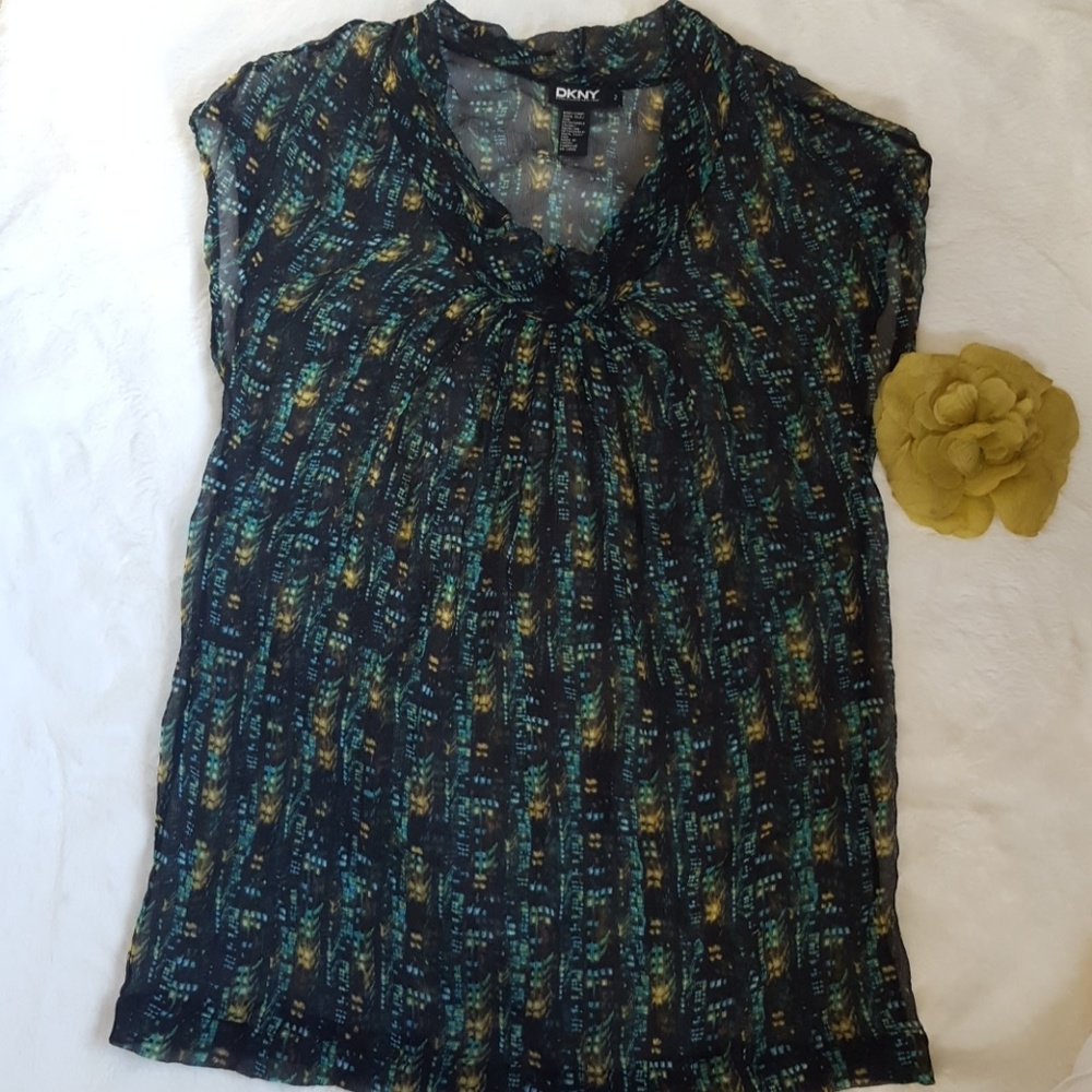 DKNY Sheer Blouse