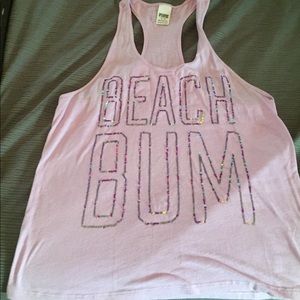 VS Pink - bling tank in violet color