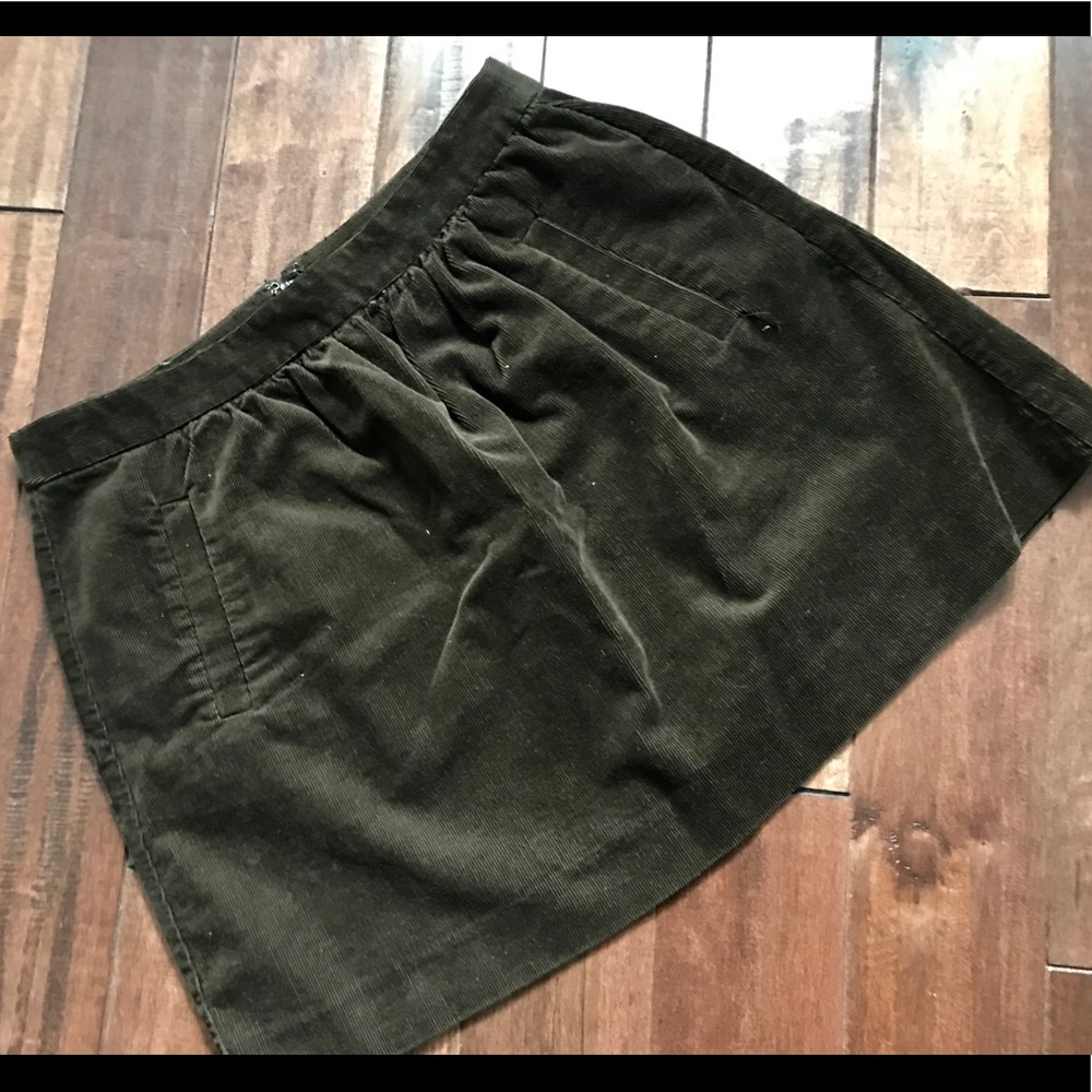 Corduroy J. Crew mini skirt