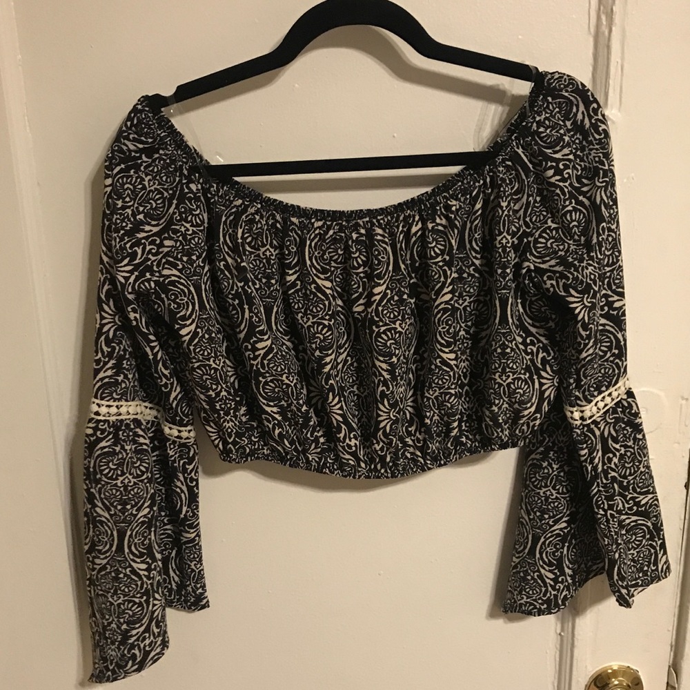 Off the shoulder crop top