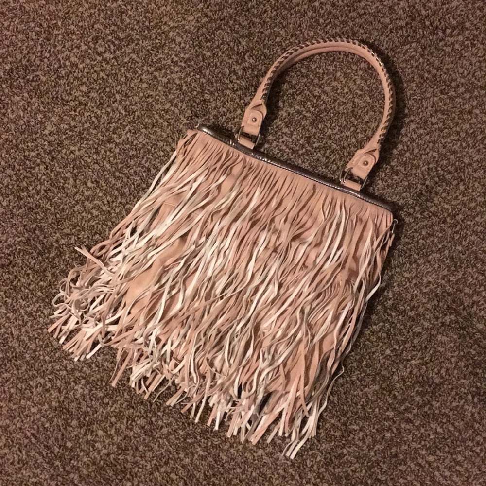Steve Madden Pink Fringe Purse