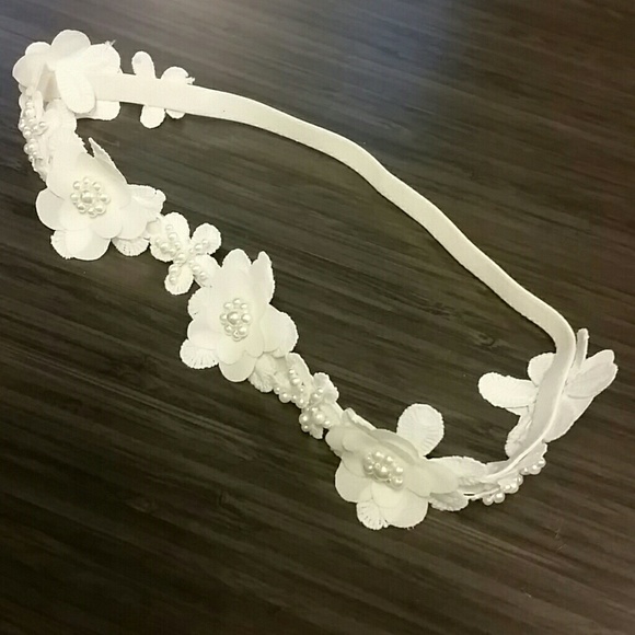 Crochet Lace & Chiffon Headband main image 4