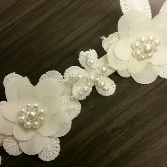 Crochet Lace & Chiffon Headband main image 5