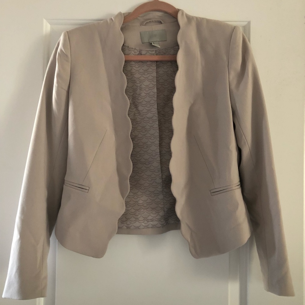 H&M Scalloped Blazer