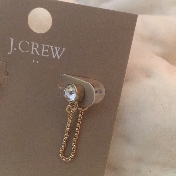Sale! 🎉J.Crew Factory • crystal chain earrings - Picture 2 of 3