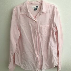 Old Navy classic pink button down shirt