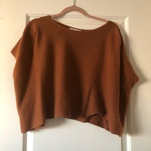 Cropped Copper Sweater