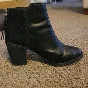 Black ankle booties