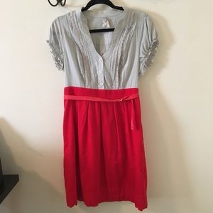 Maeve from Anthropologie Corduroy Contrast Dress