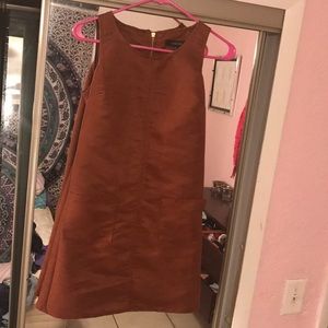 Brown velvety dress