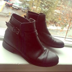 J crew black booties