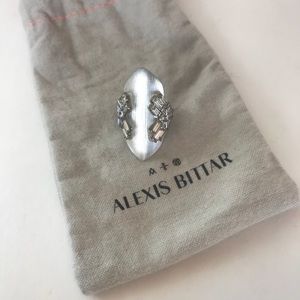 Alexis Bittar Crystal and Lucite Ring