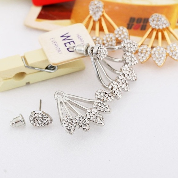 Silver Water Drop Earrings - Picture 3 of 3